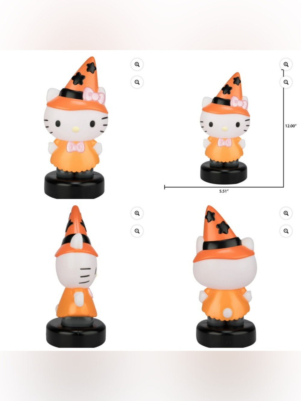 Hello Kitty in Halloween Costume Blow Mold Decor